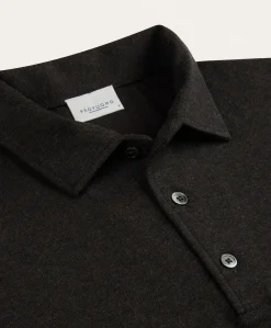 Heren polo bruin