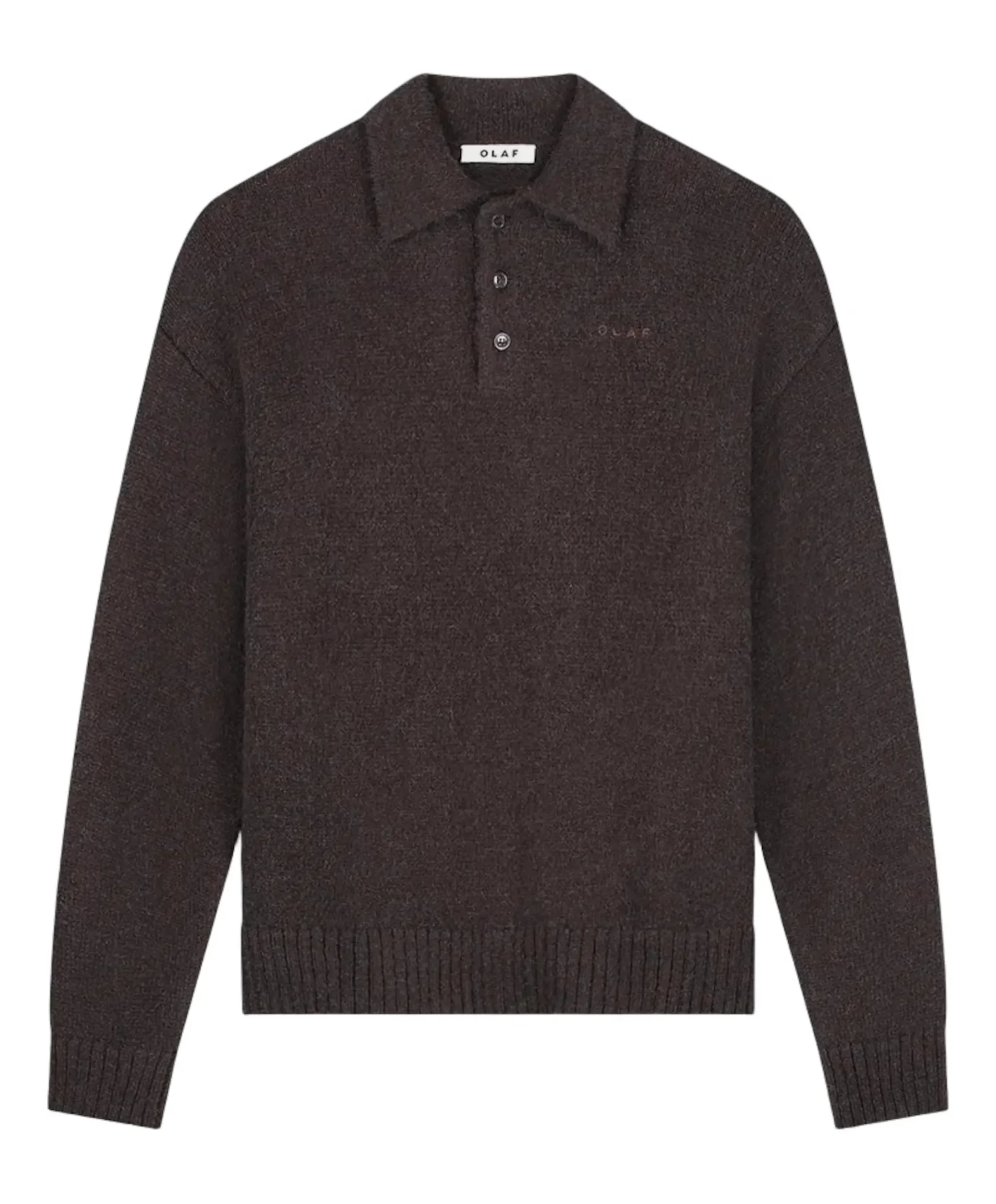 Heren polo bruin