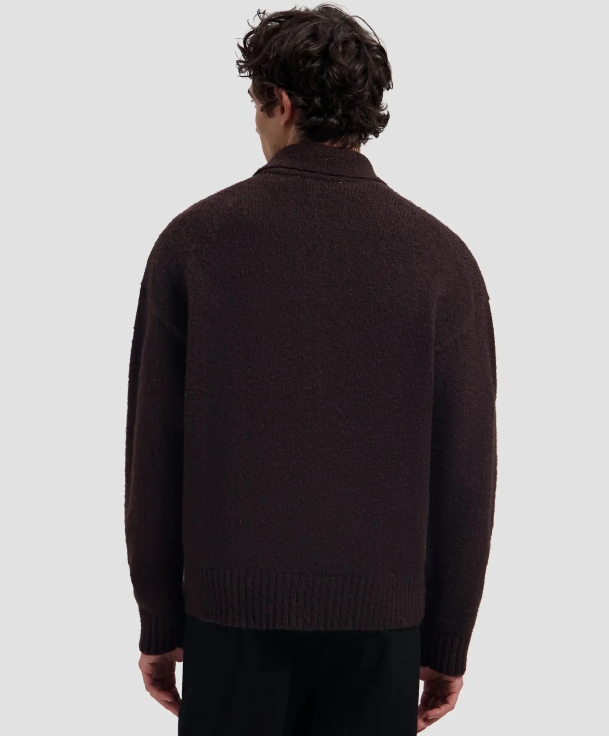 Heren polo bruin