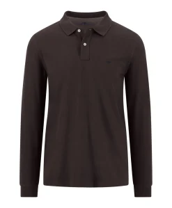 Heren polo bruin