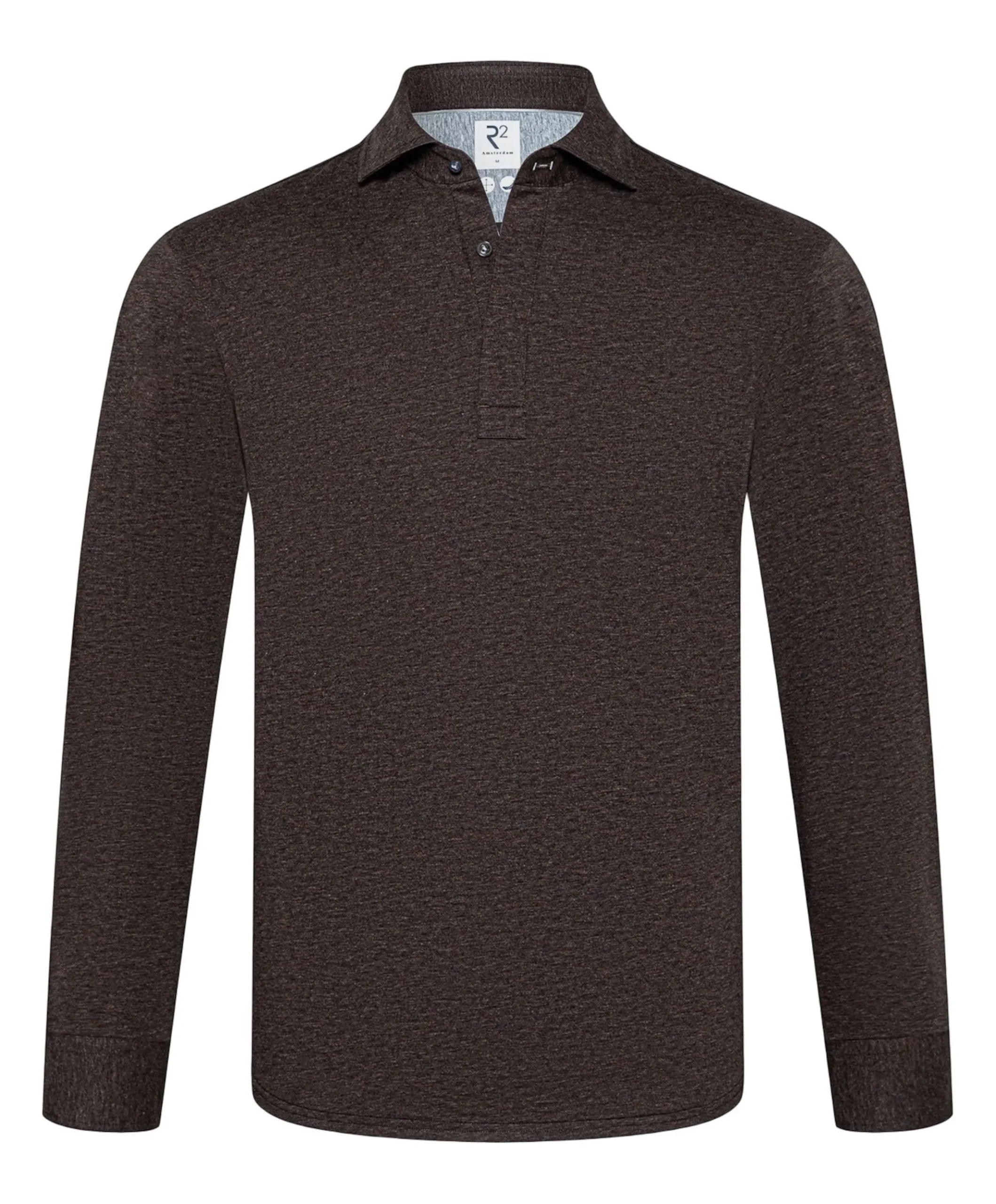 Heren polo bruin