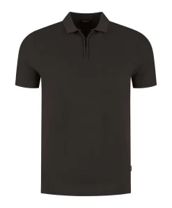 Heren polo bruin