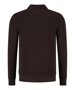 Heren polo bruin