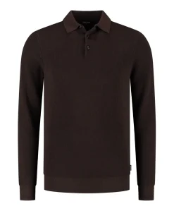 Heren polo bruin