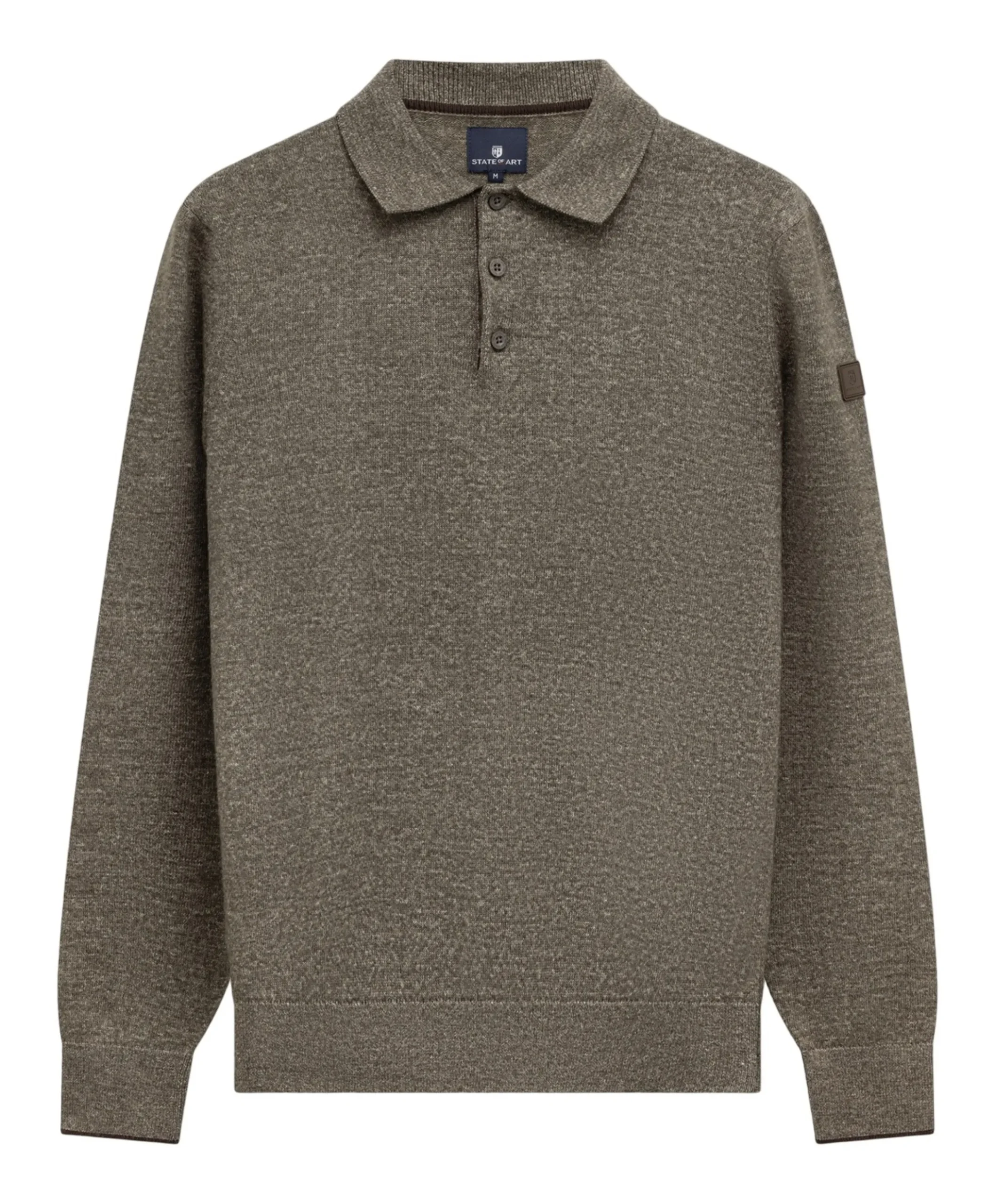 Heren polo bruin
