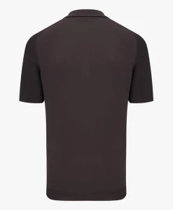 Heren polo bruin