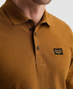 Heren polo bruin