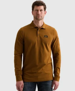 Heren polo bruin