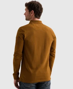 Heren polo bruin