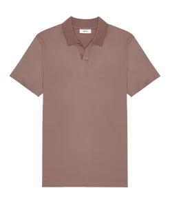 Heren polo bruin