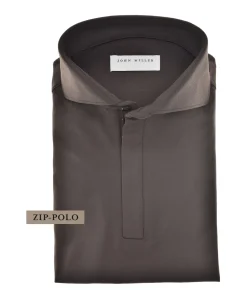 Heren polo bruin
