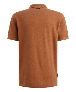 Heren polo bruin