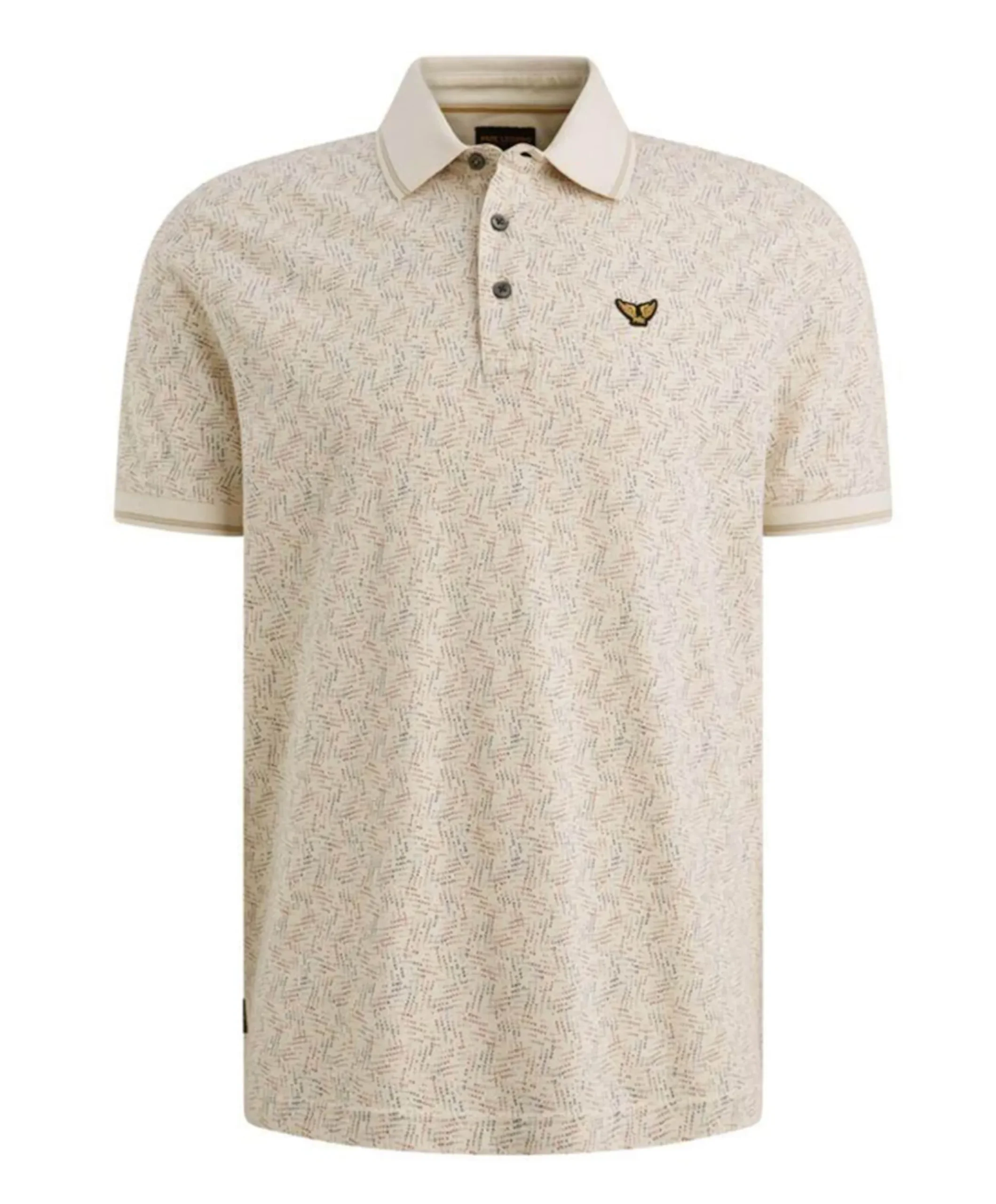 Heren polo ecru