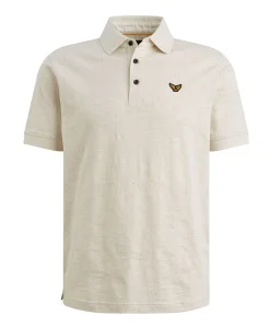 Heren polo ecru