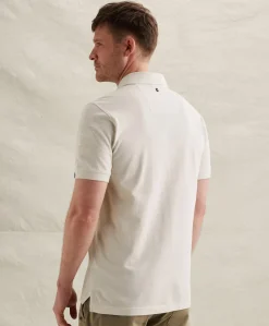 Heren polo ecru