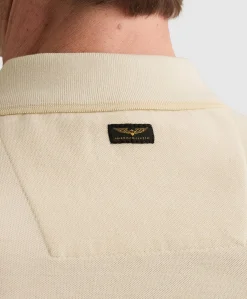 Heren polo ecru