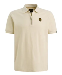 Heren polo ecru