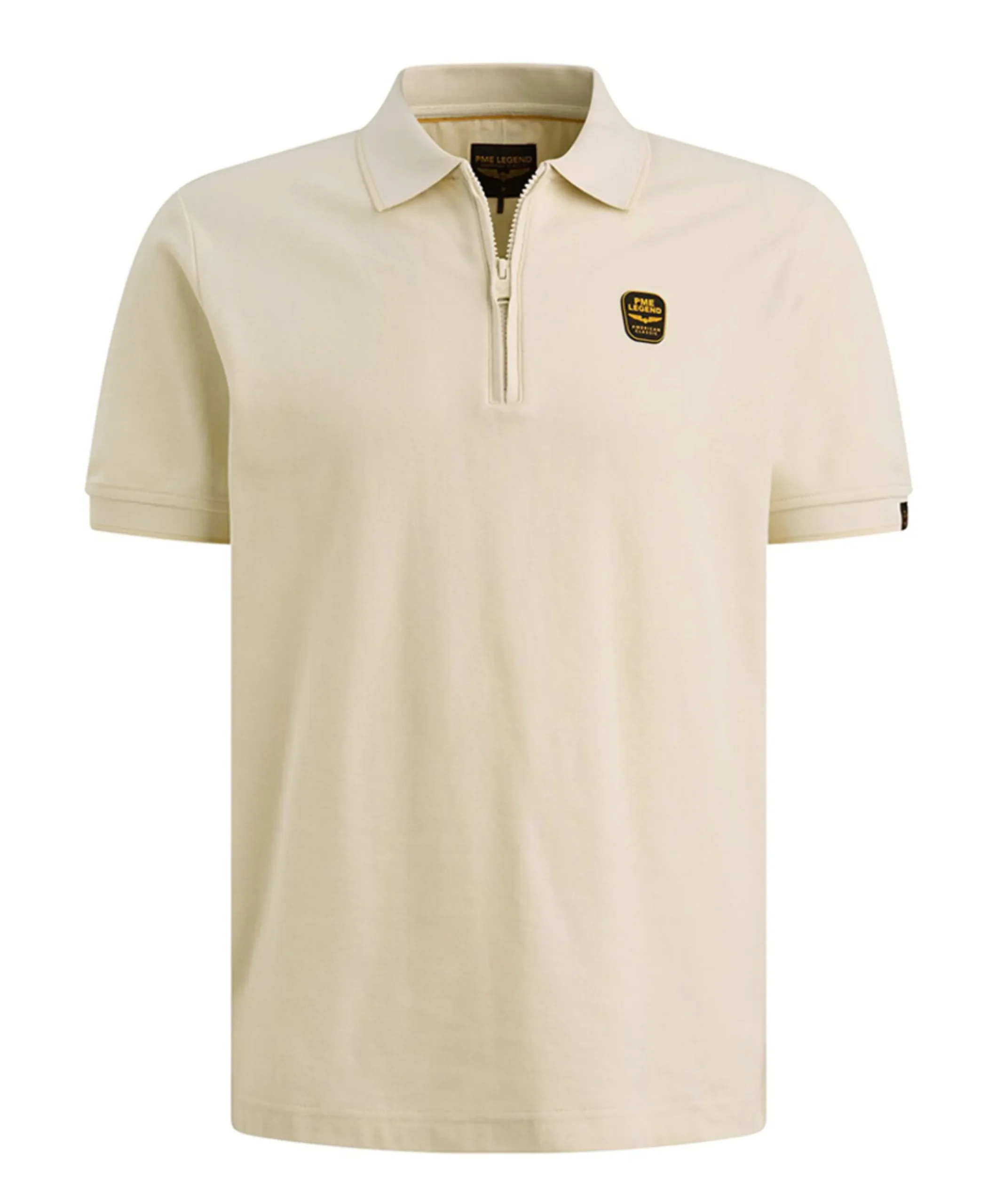 Heren polo ecru
