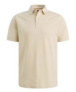 Heren polo ecru