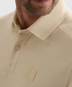Heren polo ecru
