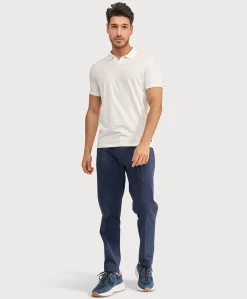 Heren polo ecru
