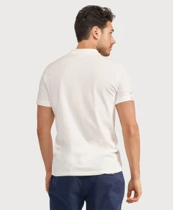 Heren polo ecru