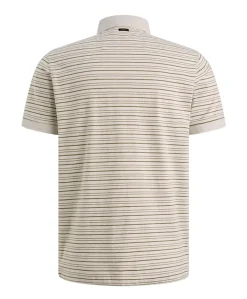 Heren polo ecru
