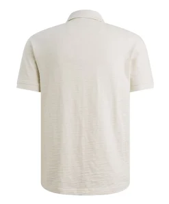 Heren polo ecru