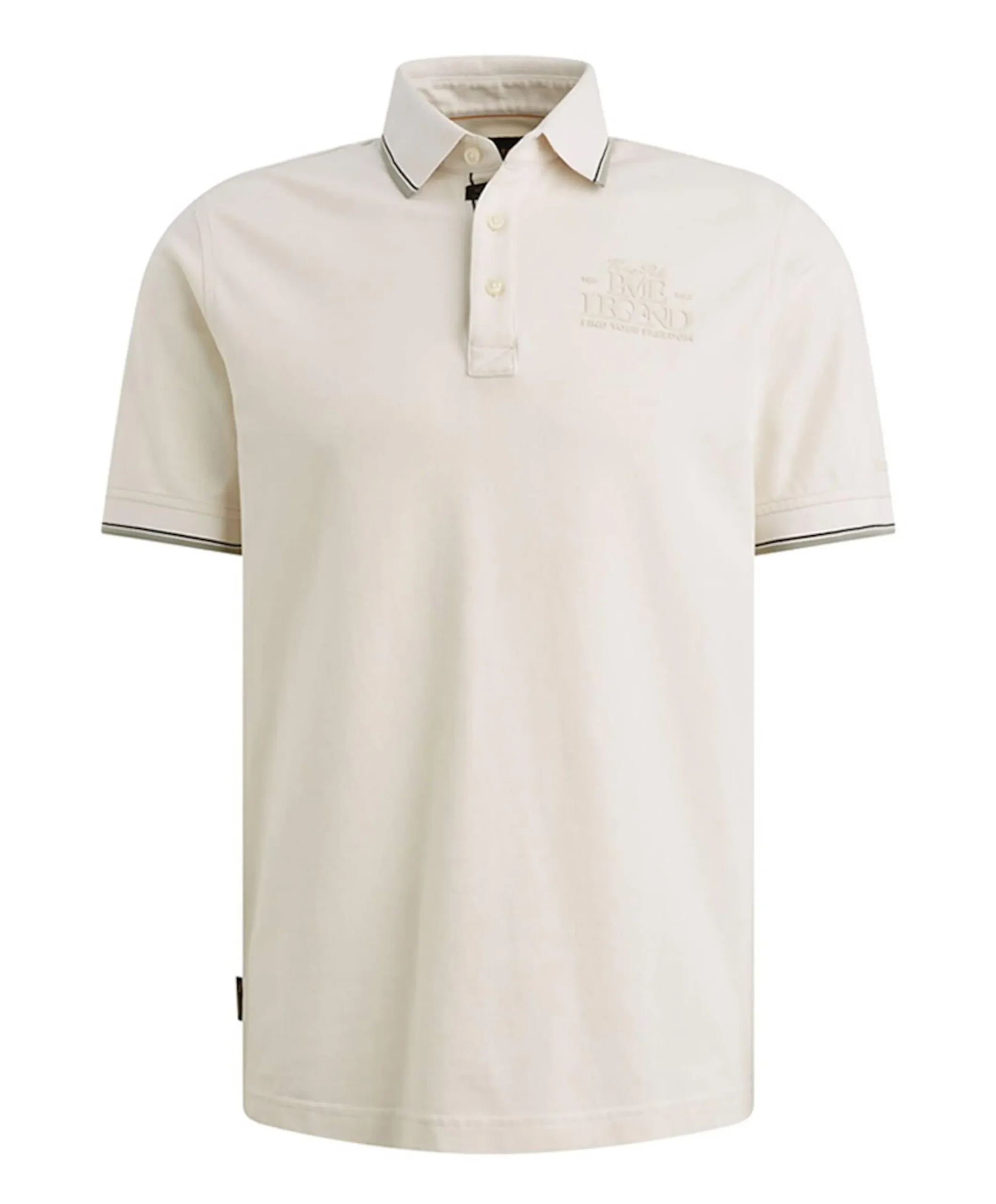 Heren polo ecru