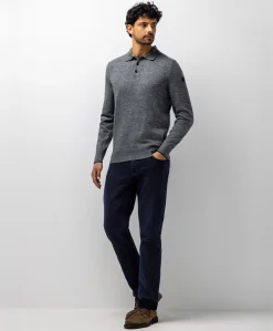 Heren polo grijs