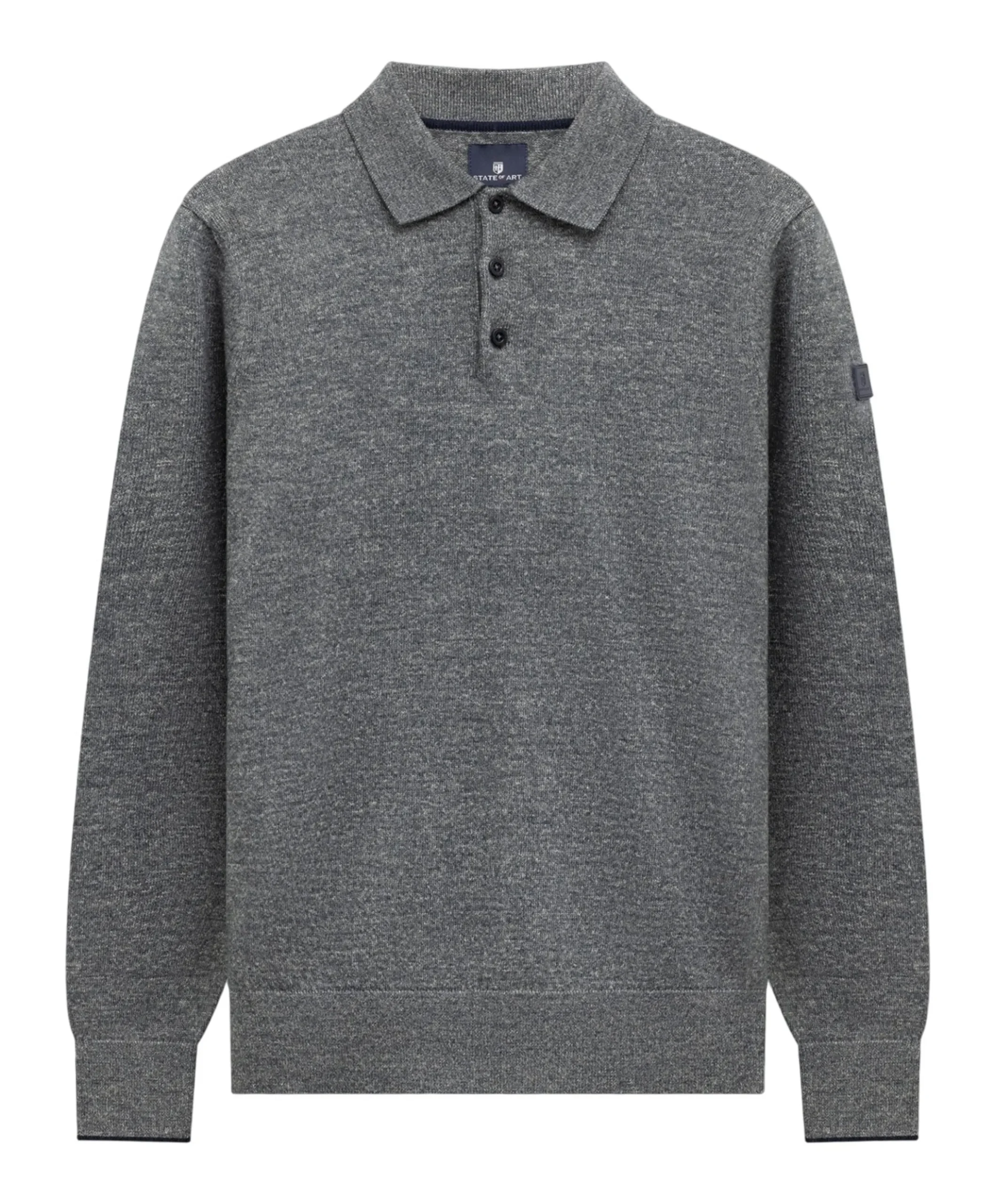 Heren polo grijs
