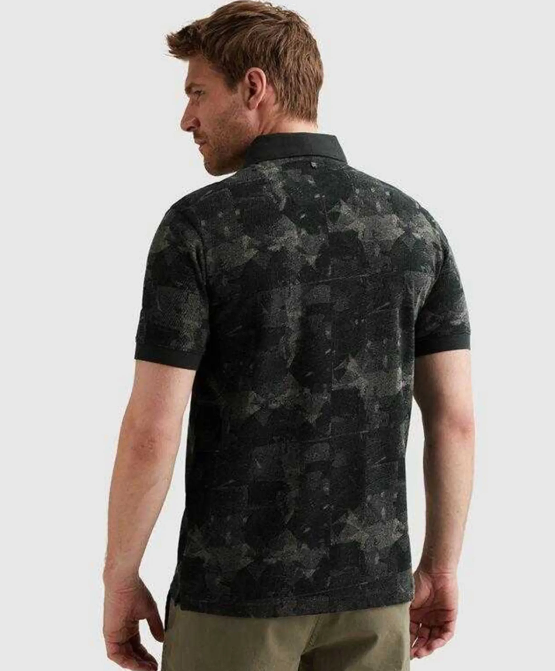 Heren polo grijs