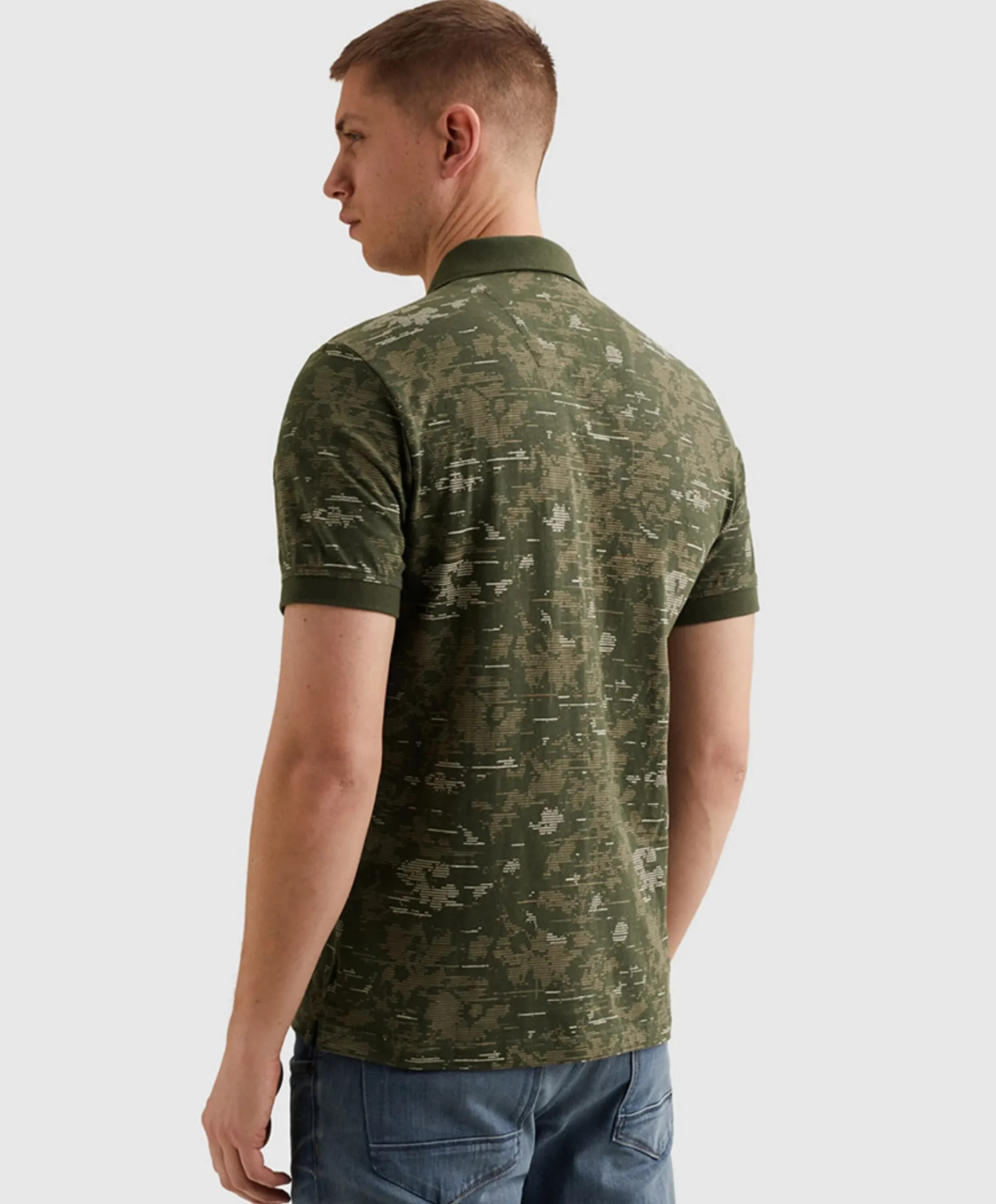 Heren polo groen