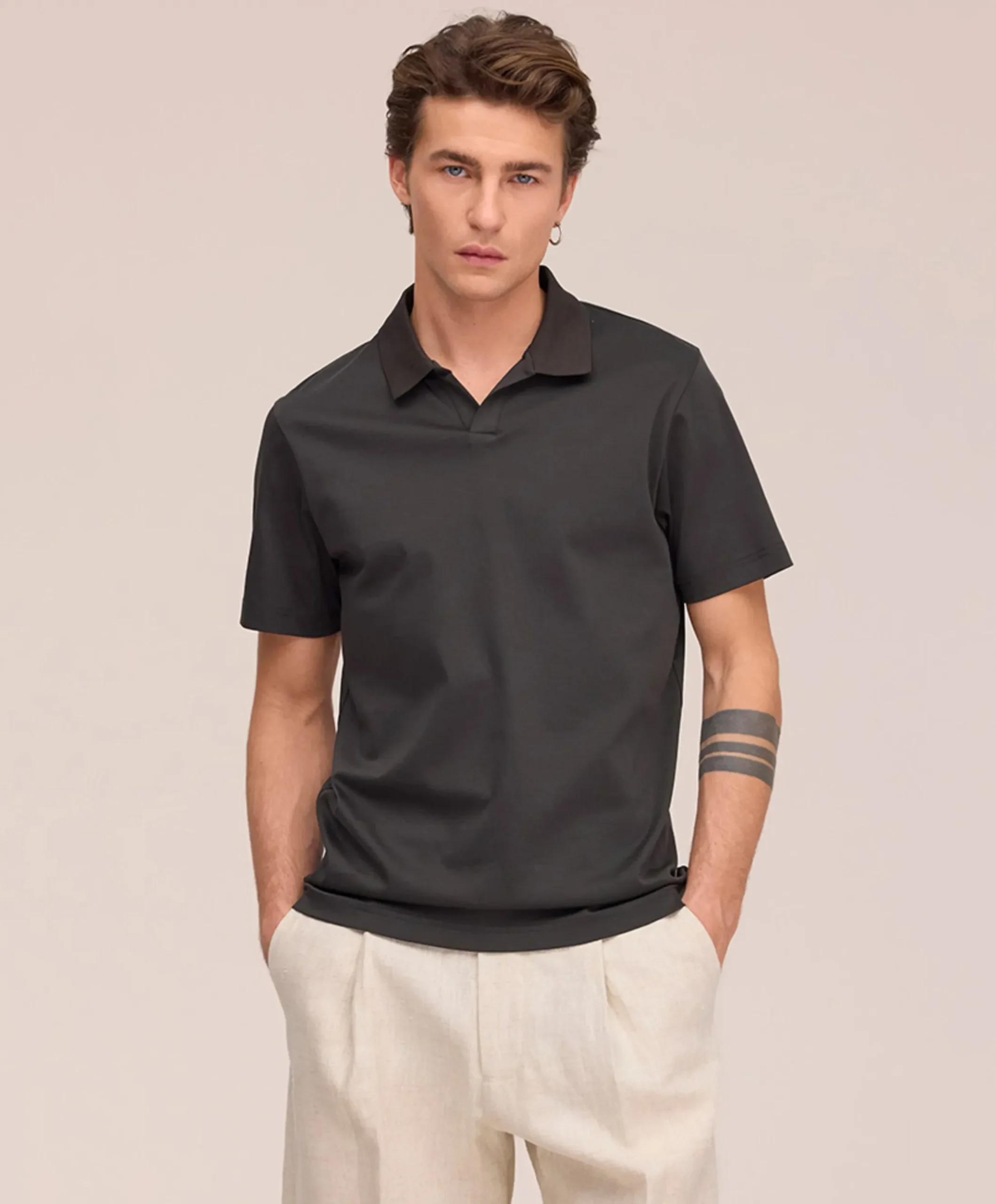 Heren polo groen