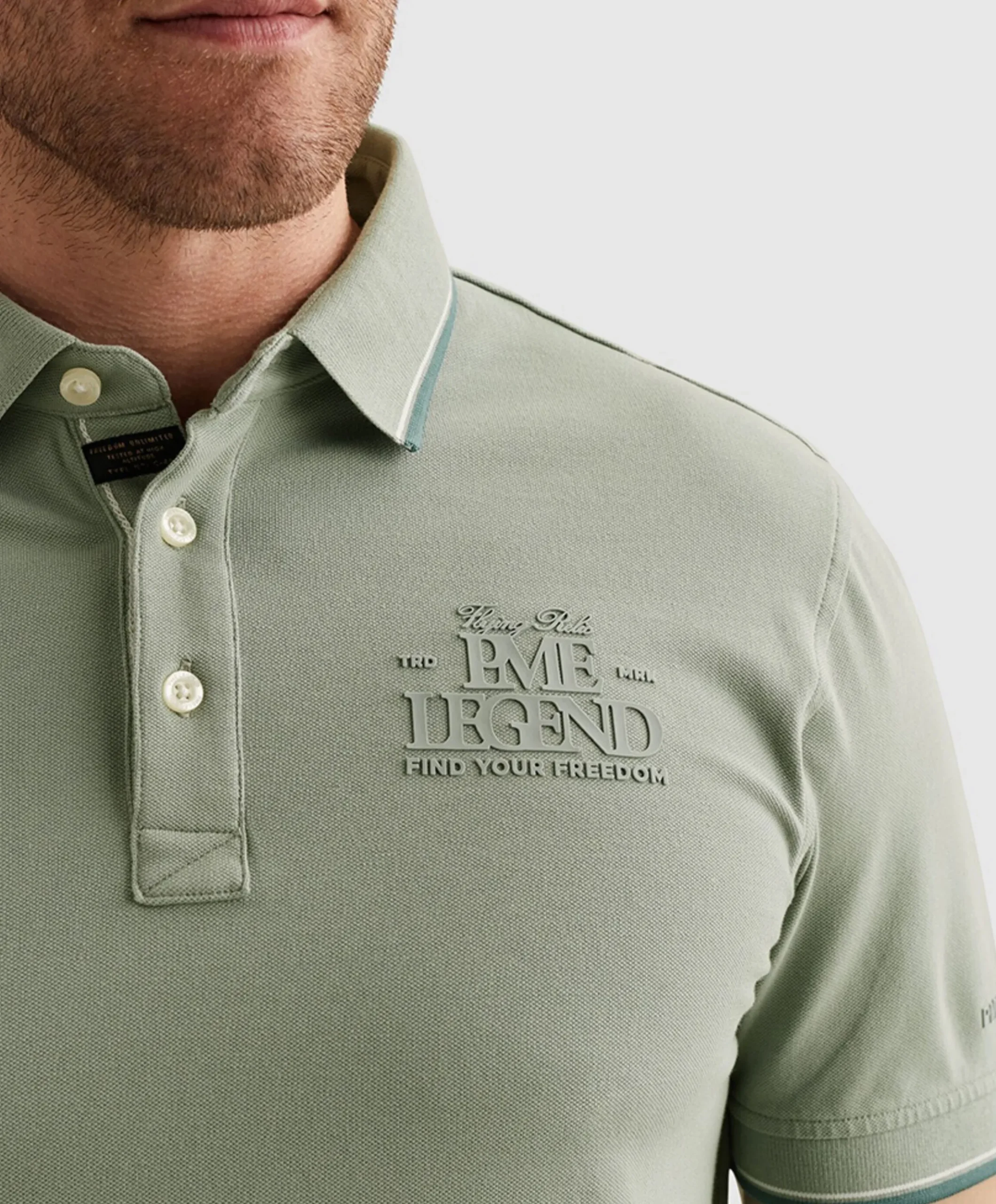 Heren polo groen