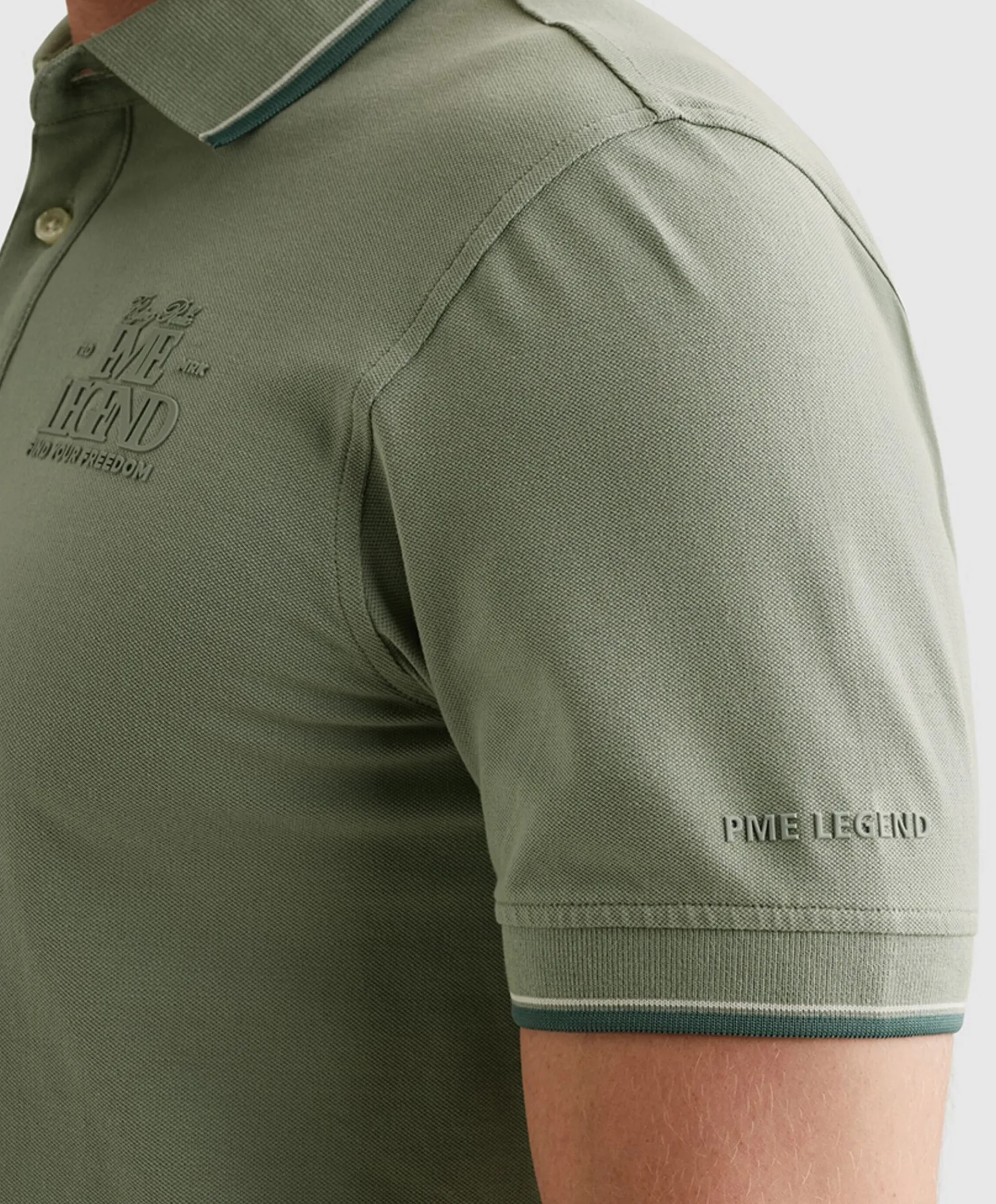 Heren polo groen