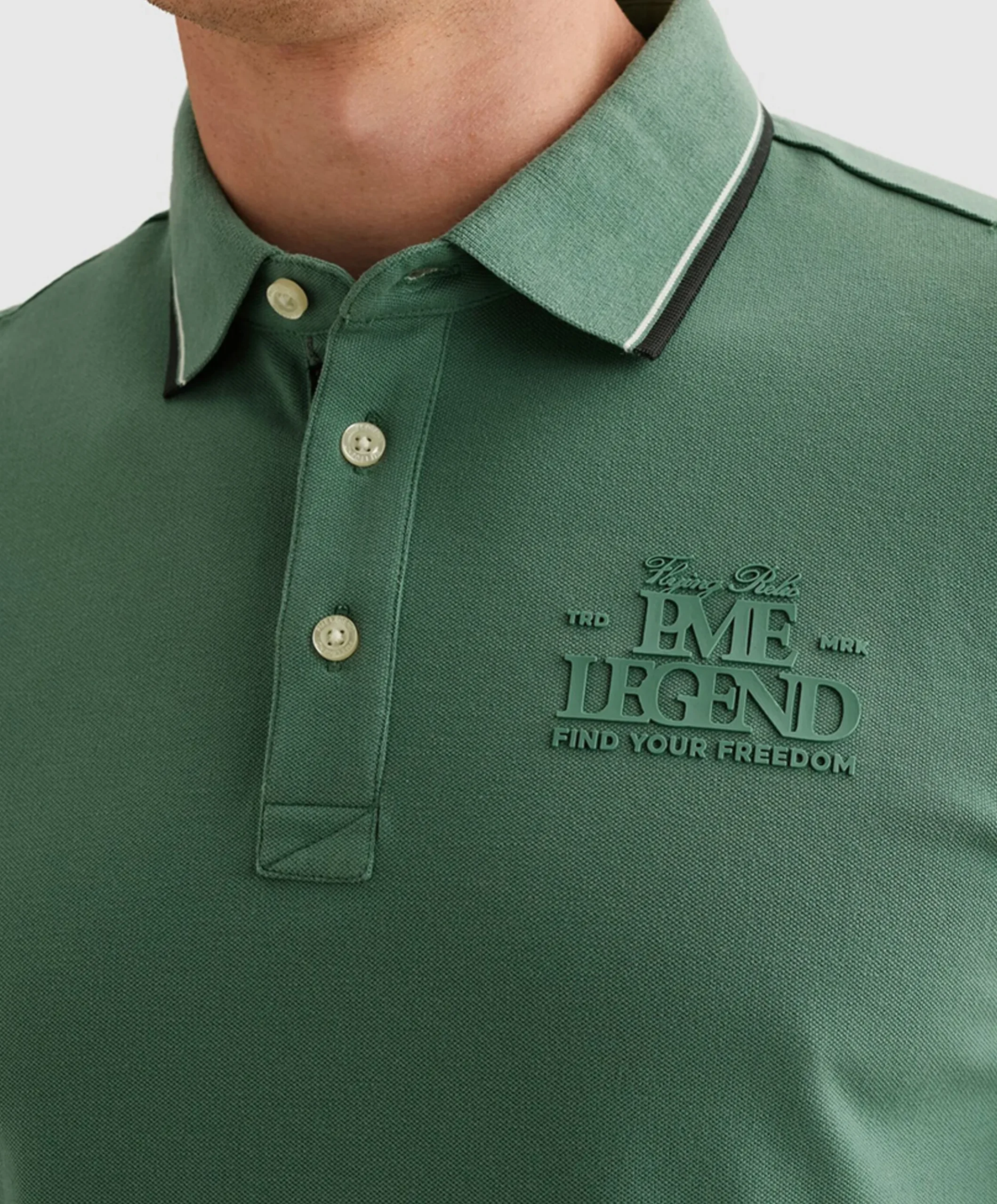Heren polo groen