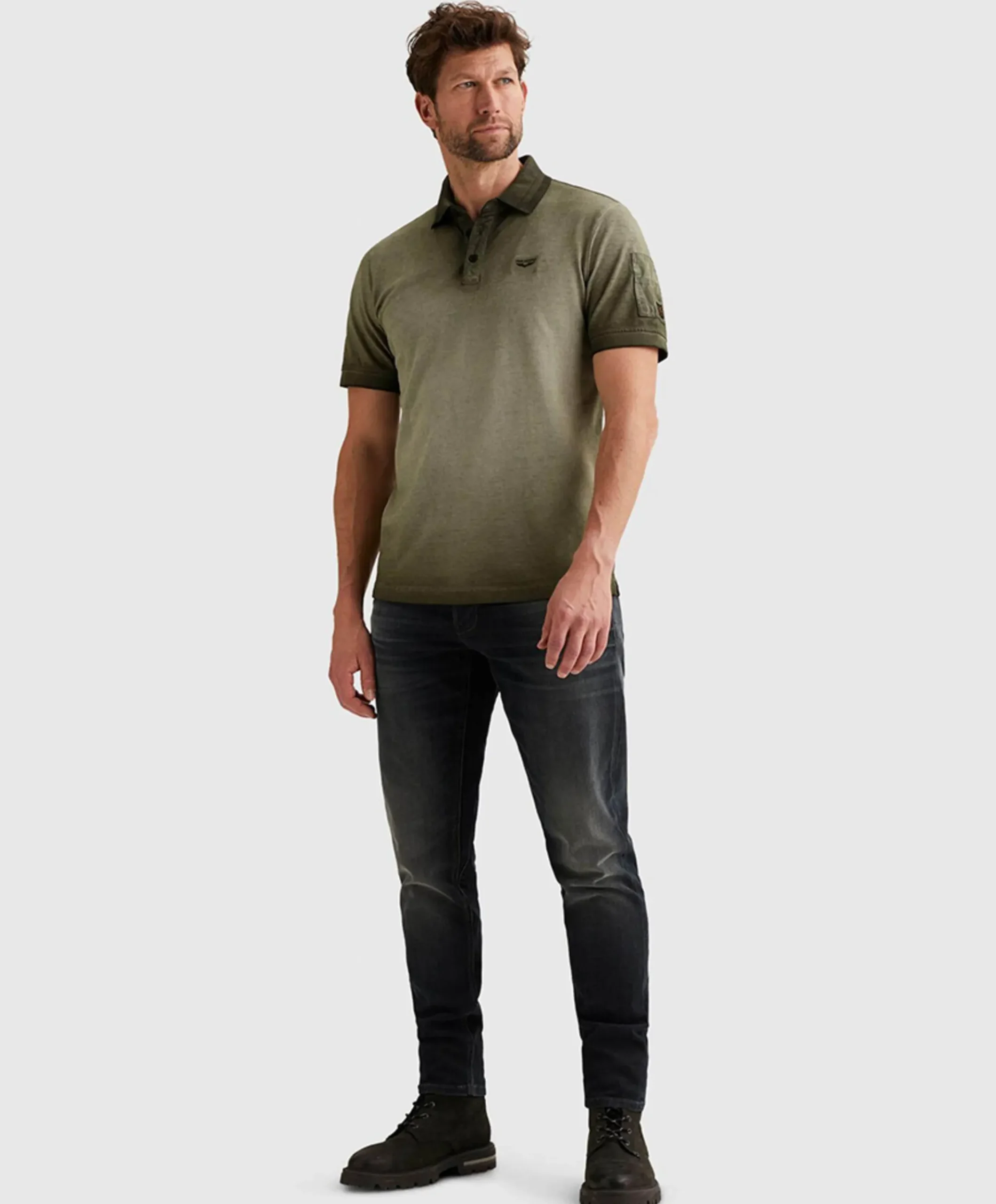 Heren polo groen