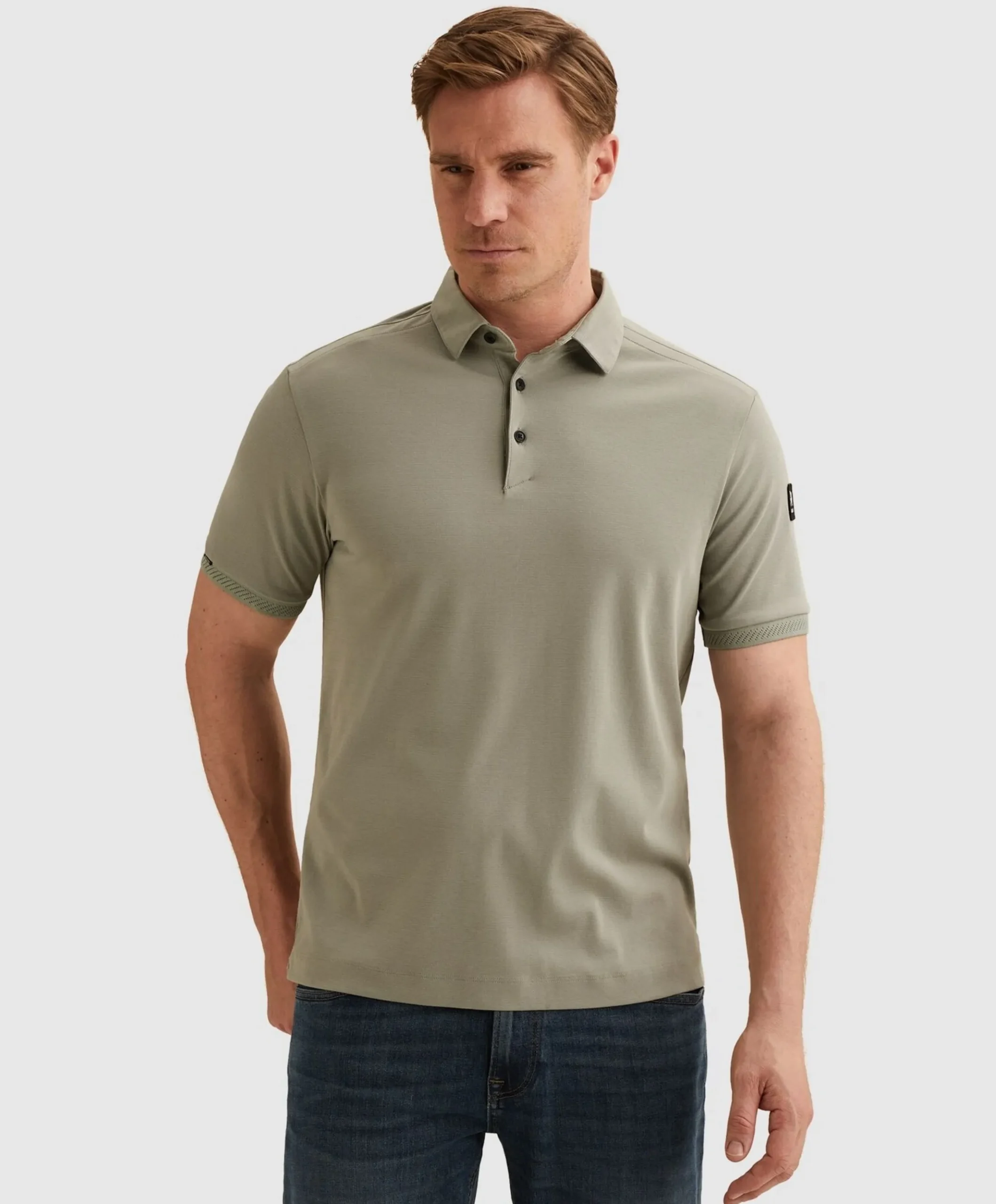 Heren polo groen