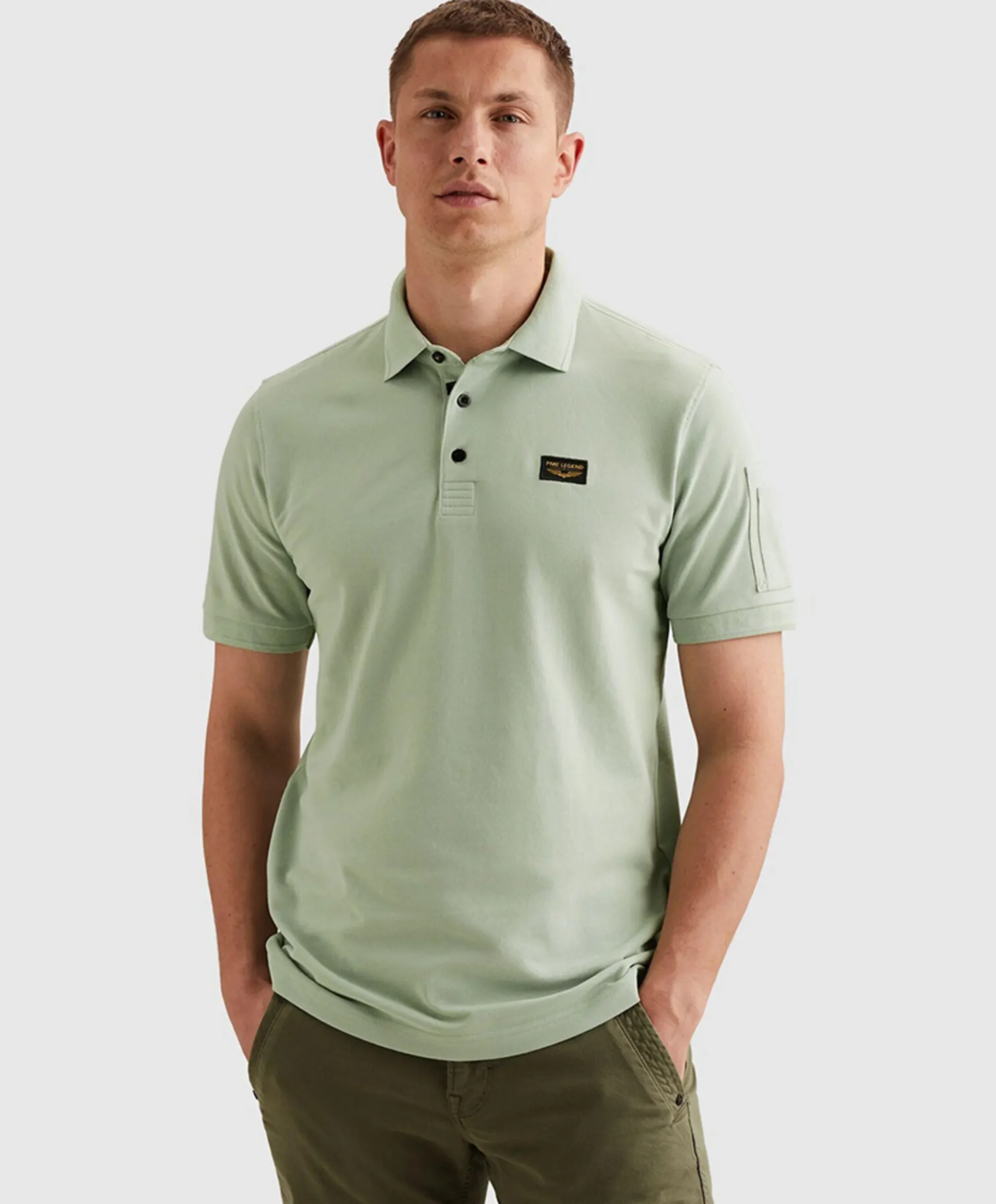 Heren polo groen