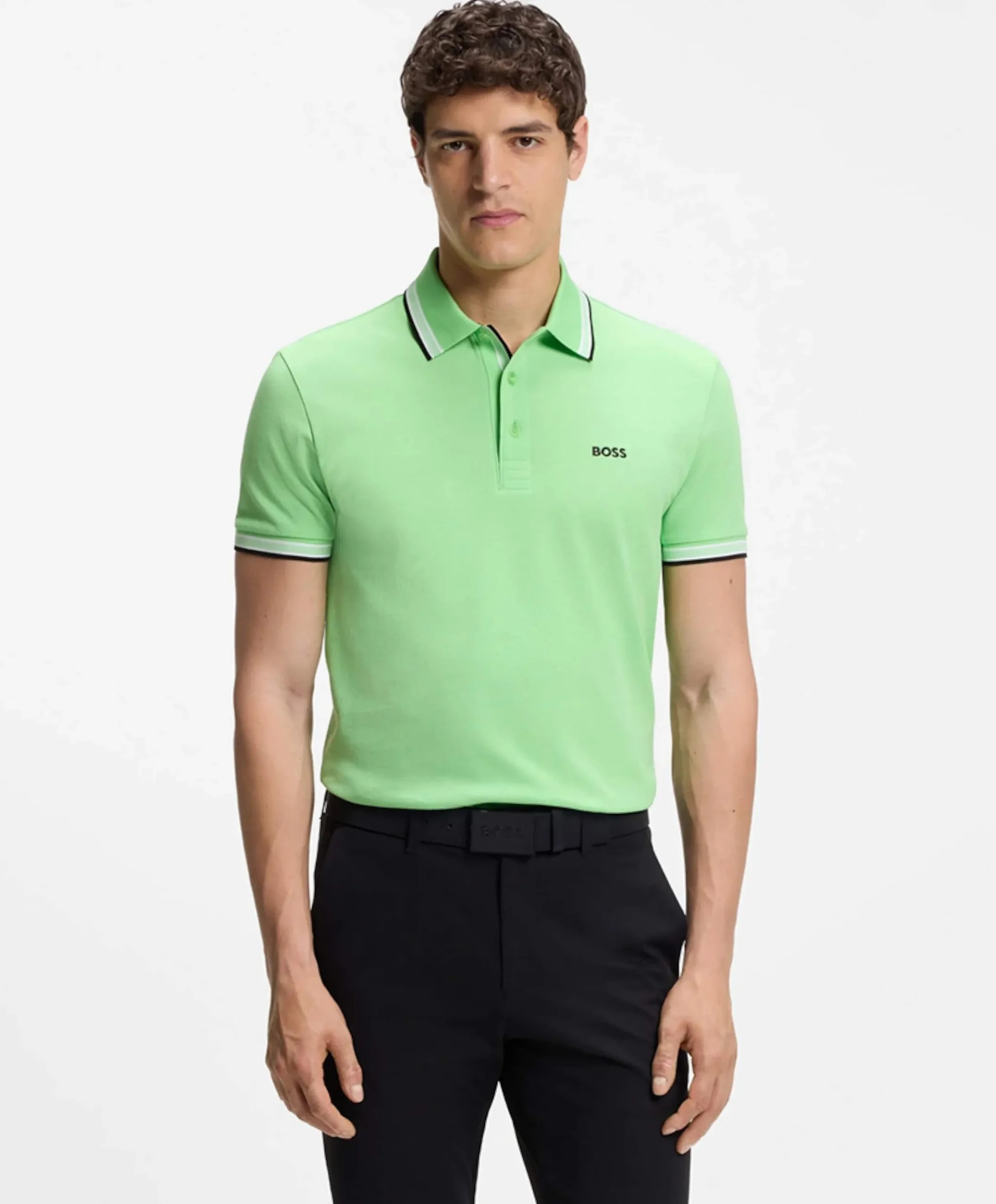Heren polo groen