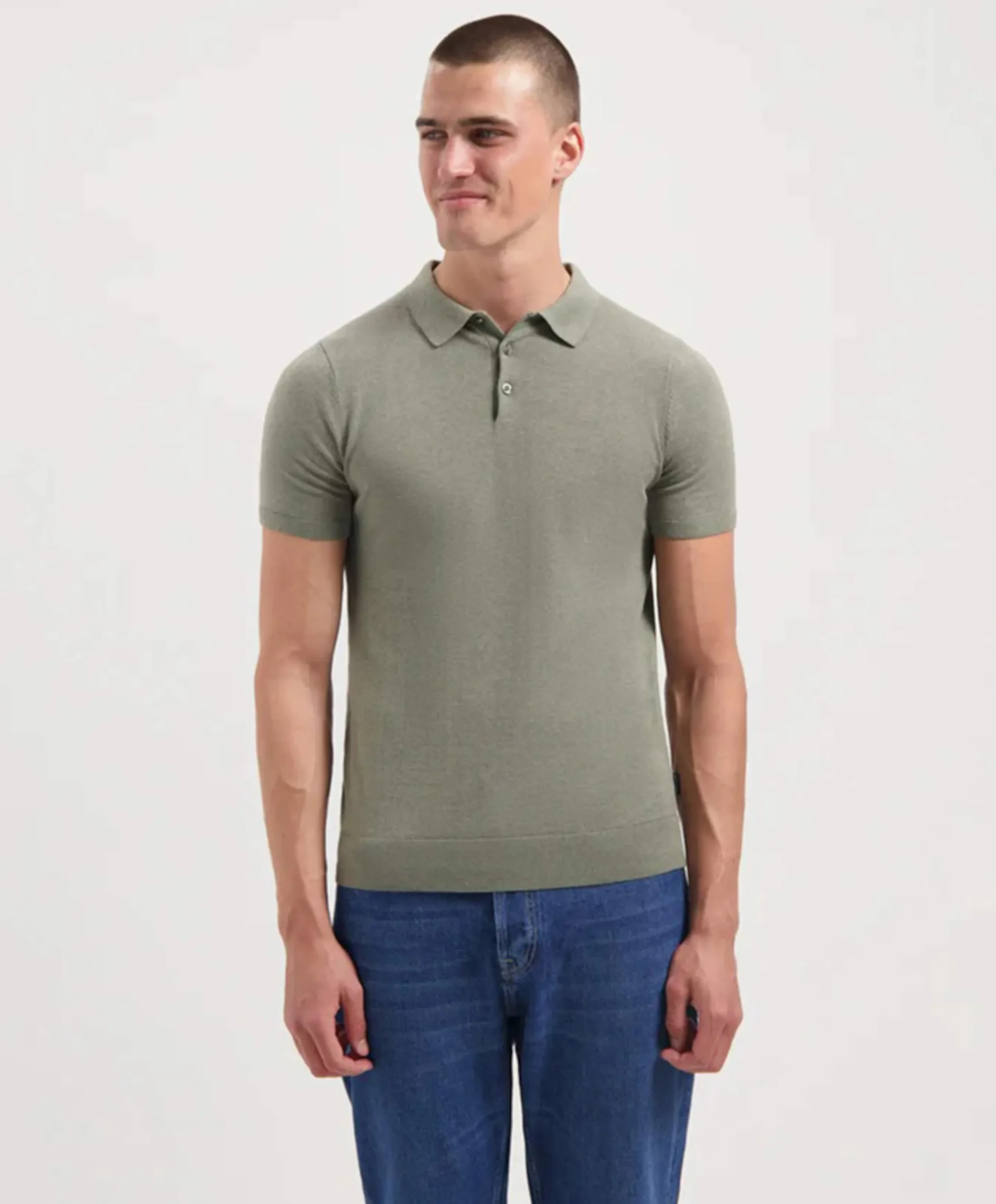 Heren polo groen