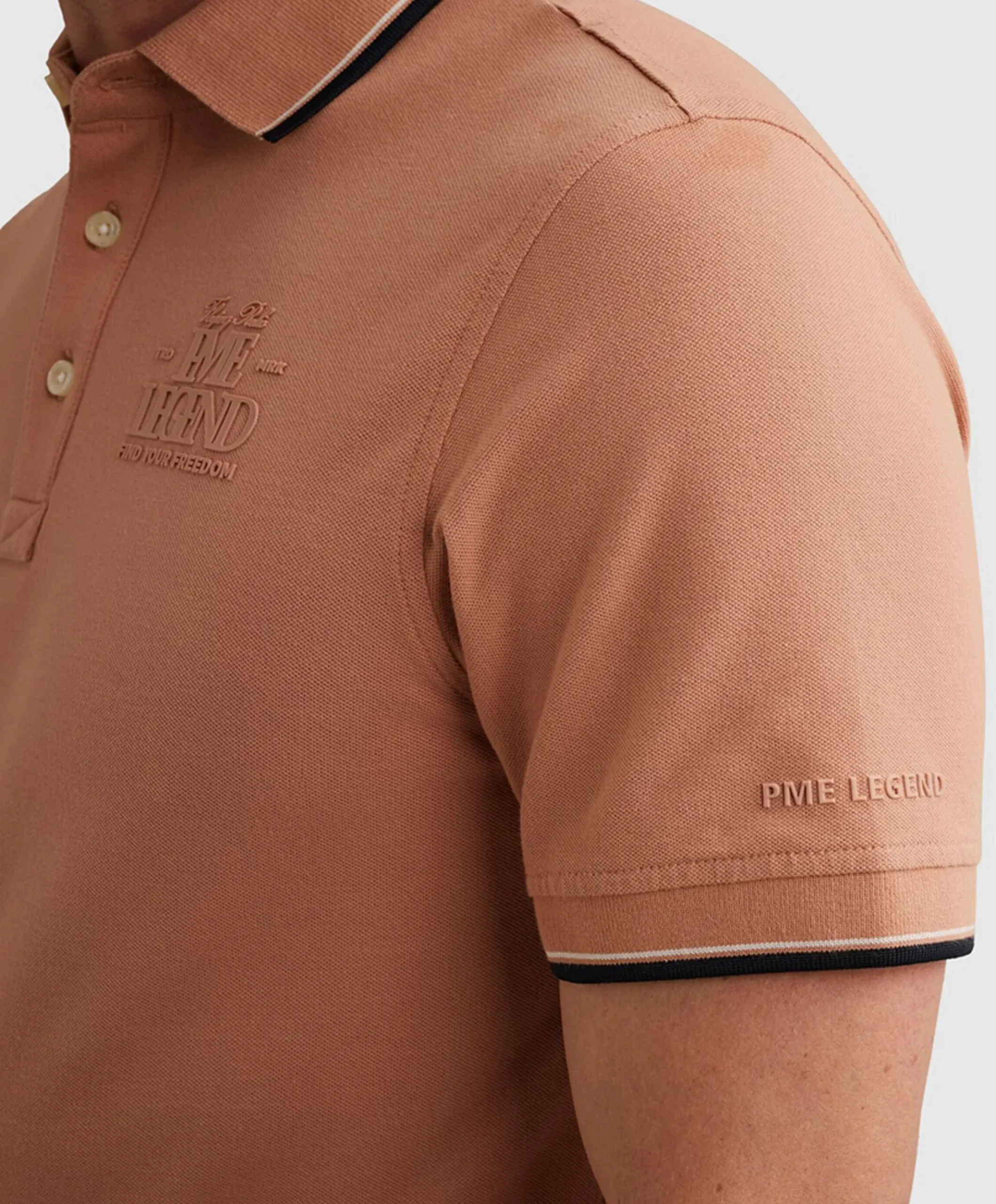 Heren polo roze
