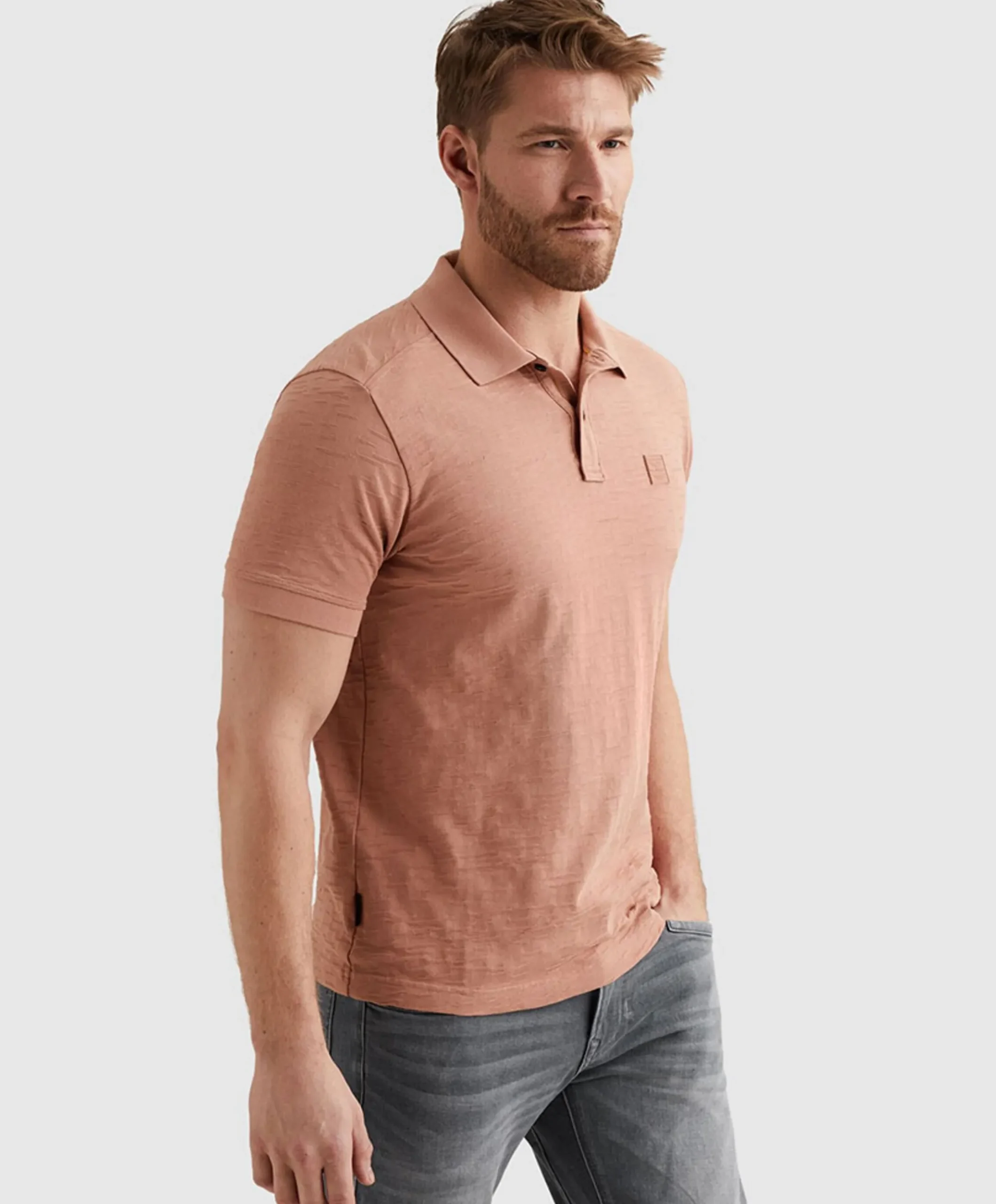 Heren polo roze