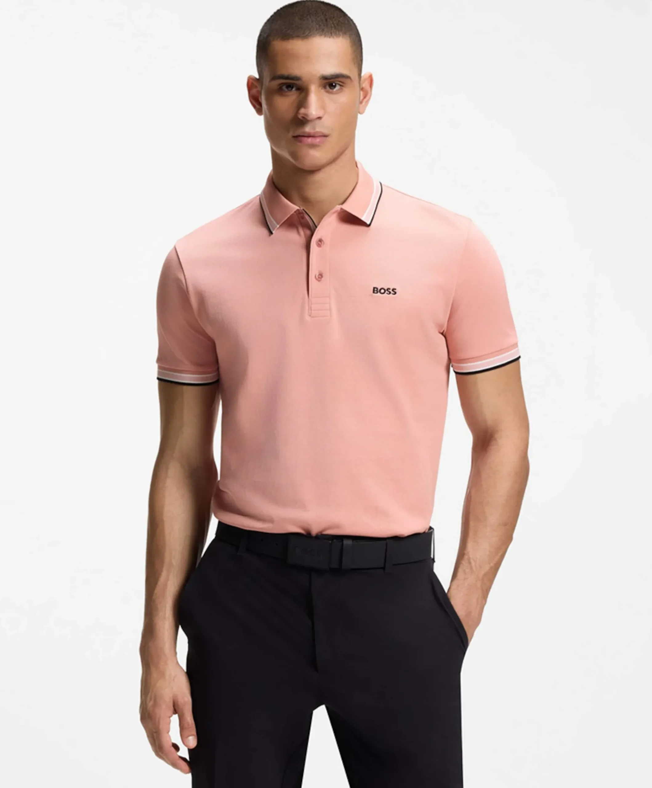 Heren polo roze