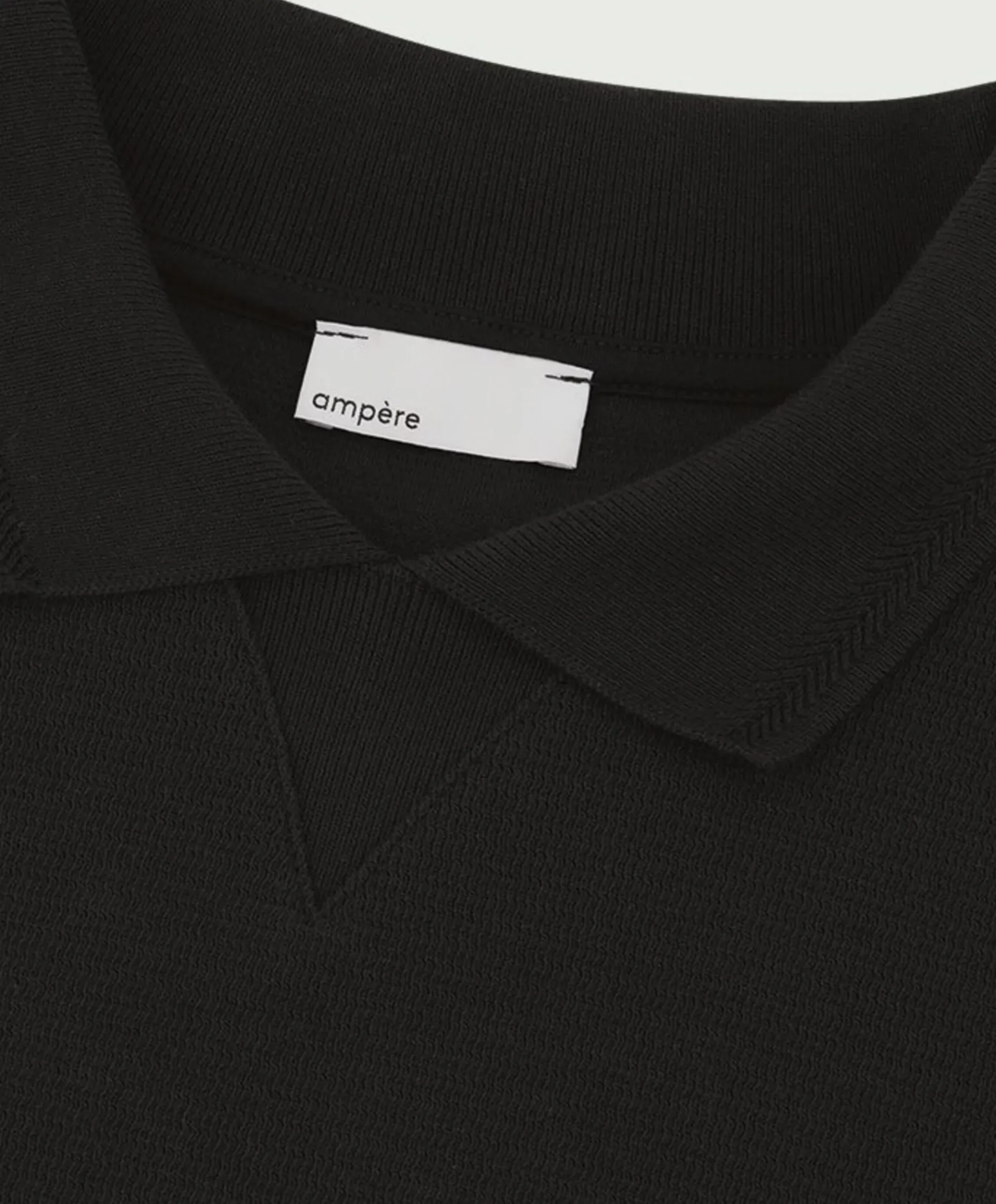 Heren polo zwart