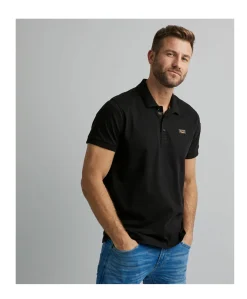 Heren polo zwart