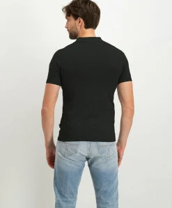Heren polo zwart