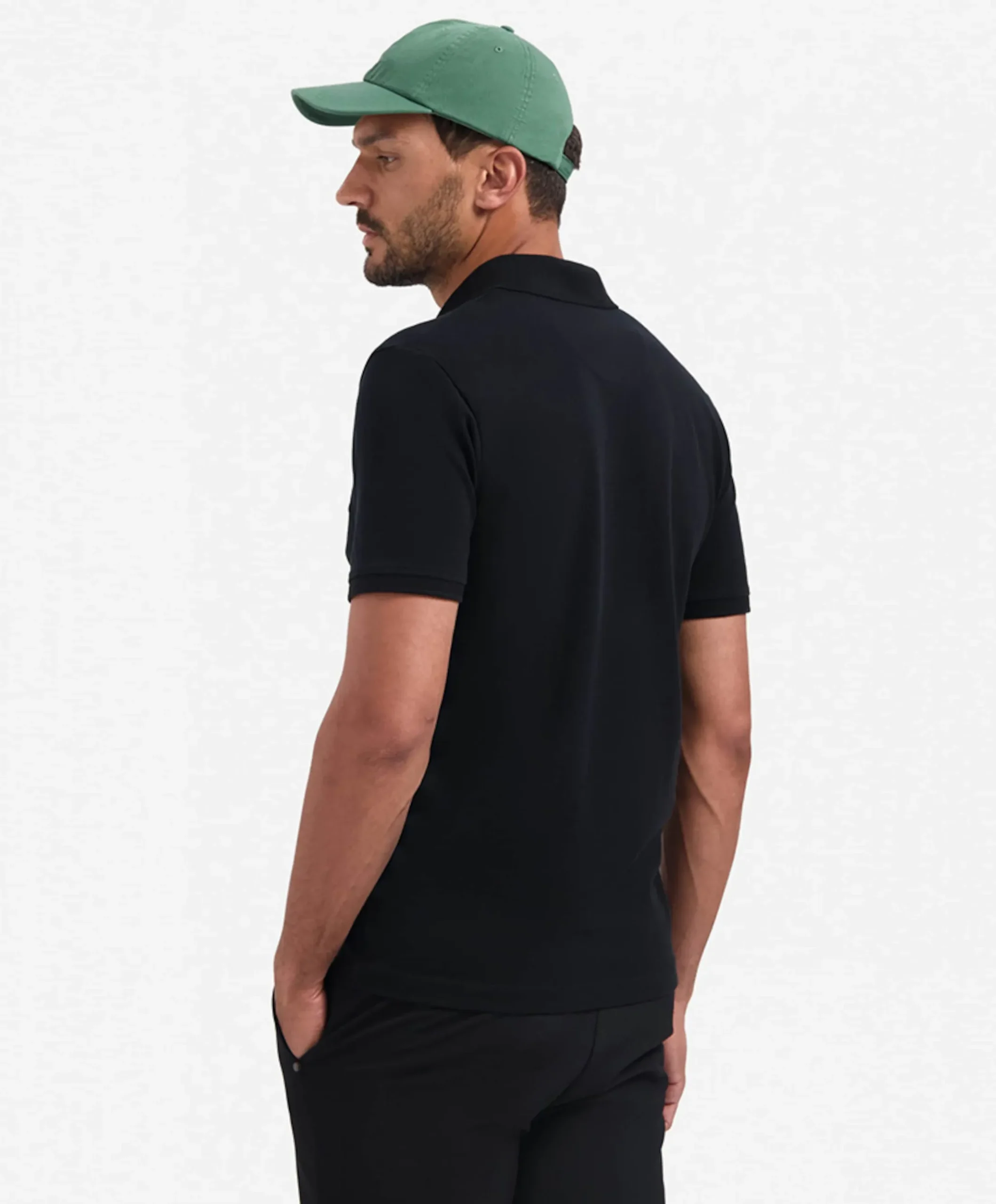 Heren polo zwart
