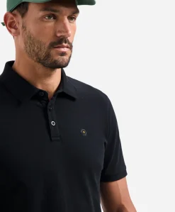 Heren polo zwart